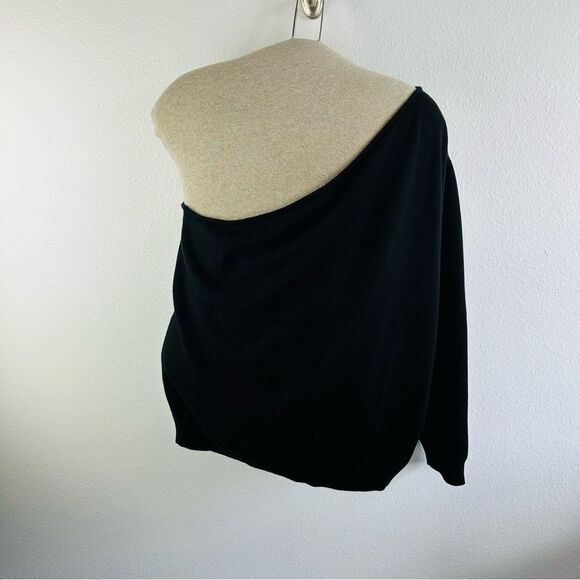 Universal Standard One Shoulder Black Sweater Size 26/28 XL - Picture 2 of 2